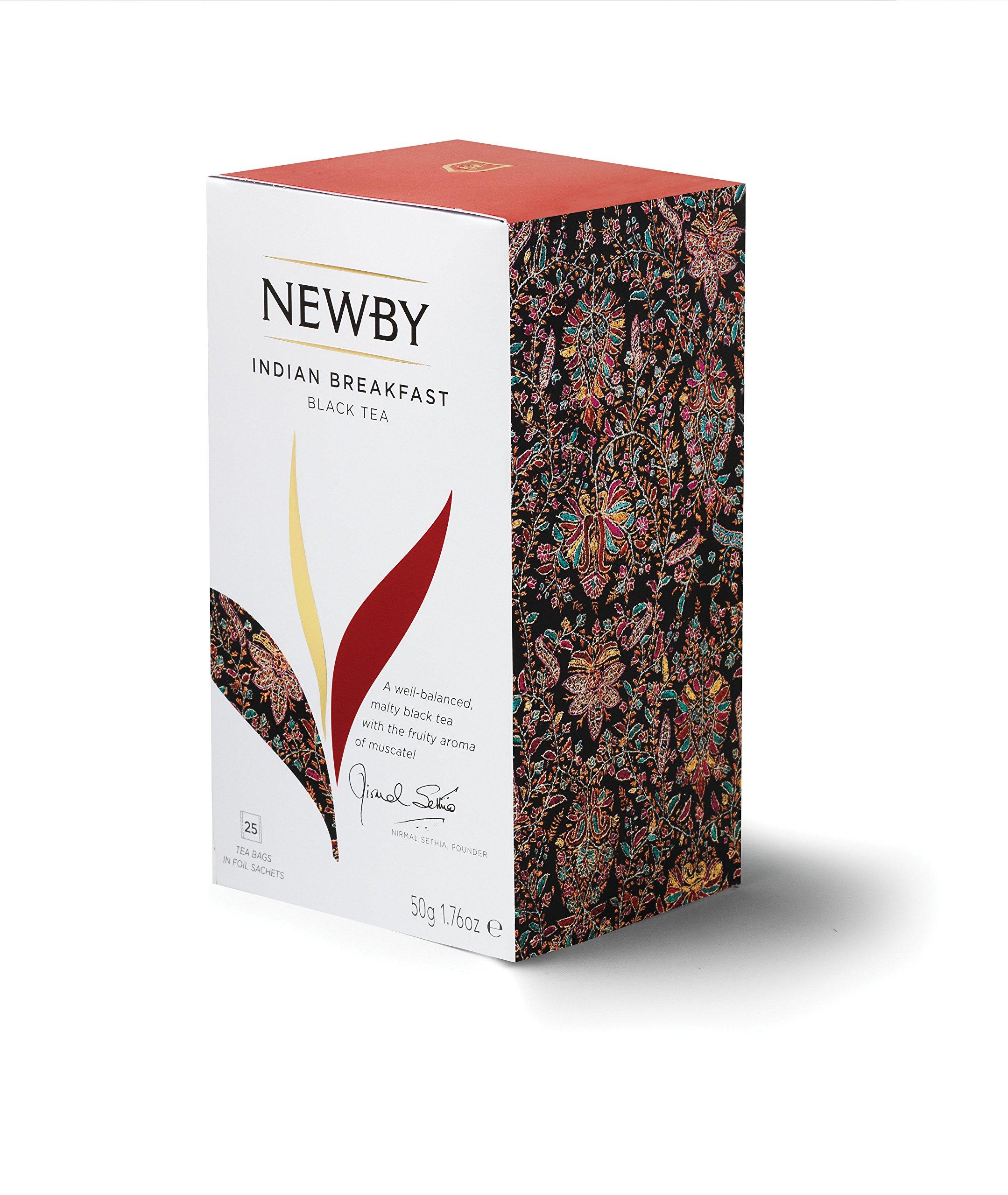 newby Newby Indian Breakfast Black Tea, 25 Tea Bags