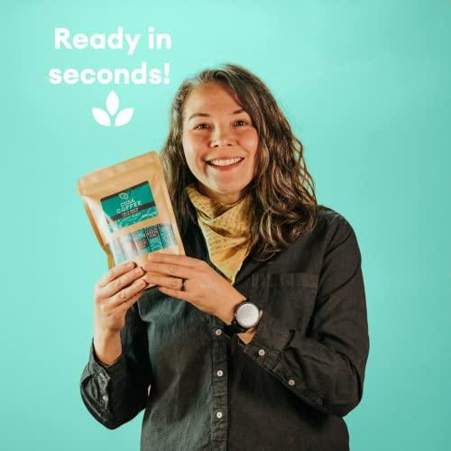 Cusa Tea Cusa Tea & Coffee | Premium Instant Light Roast | Rainforest Alliance Certified Arabica Beans | Hot or Cold Brew Drink Mix Packets (30 Single Servings)