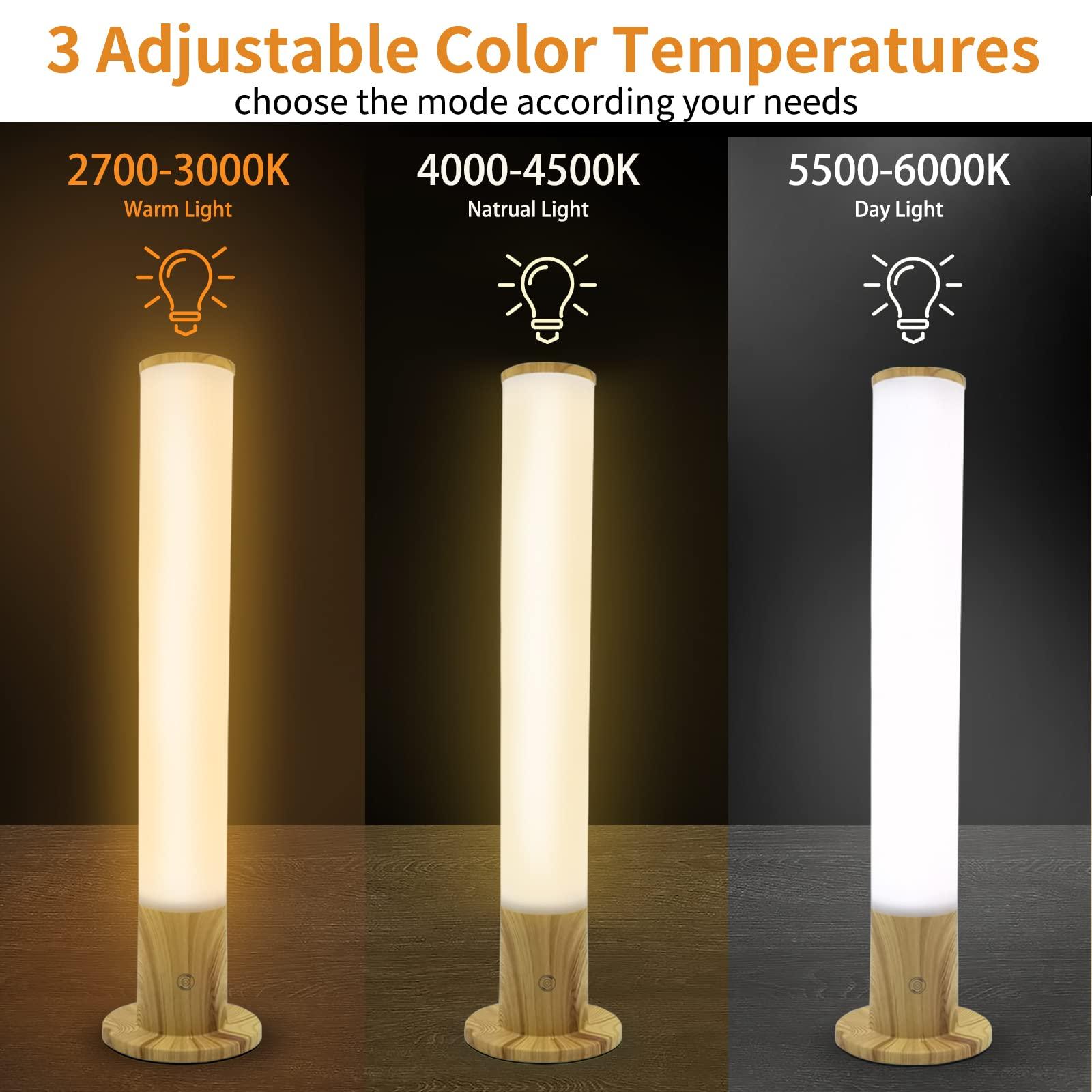 VUSIHOO Light Therapy Lamp 10000 Lux, Happy Sun Lamp UV-Free with 3 Color Temperatures, Adjustable Brightness,Timer & Memory Function, Bright Sunlight Lamps, Full Spectrum Light Perfect for Home, Office