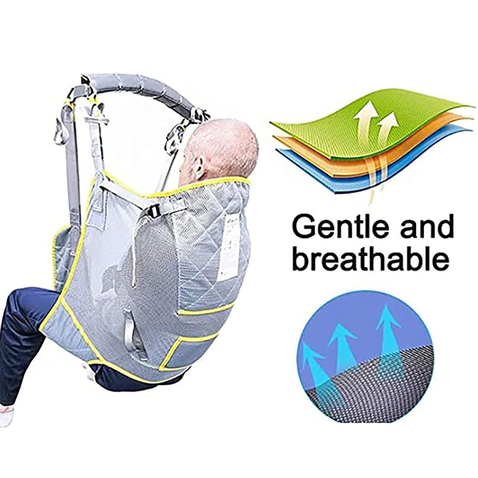 YXJPP Toileting Hoist Sling, Whole Body Patient Lift Sling, Bath Shower Paralyzed Disabled Elderly Universal Sling