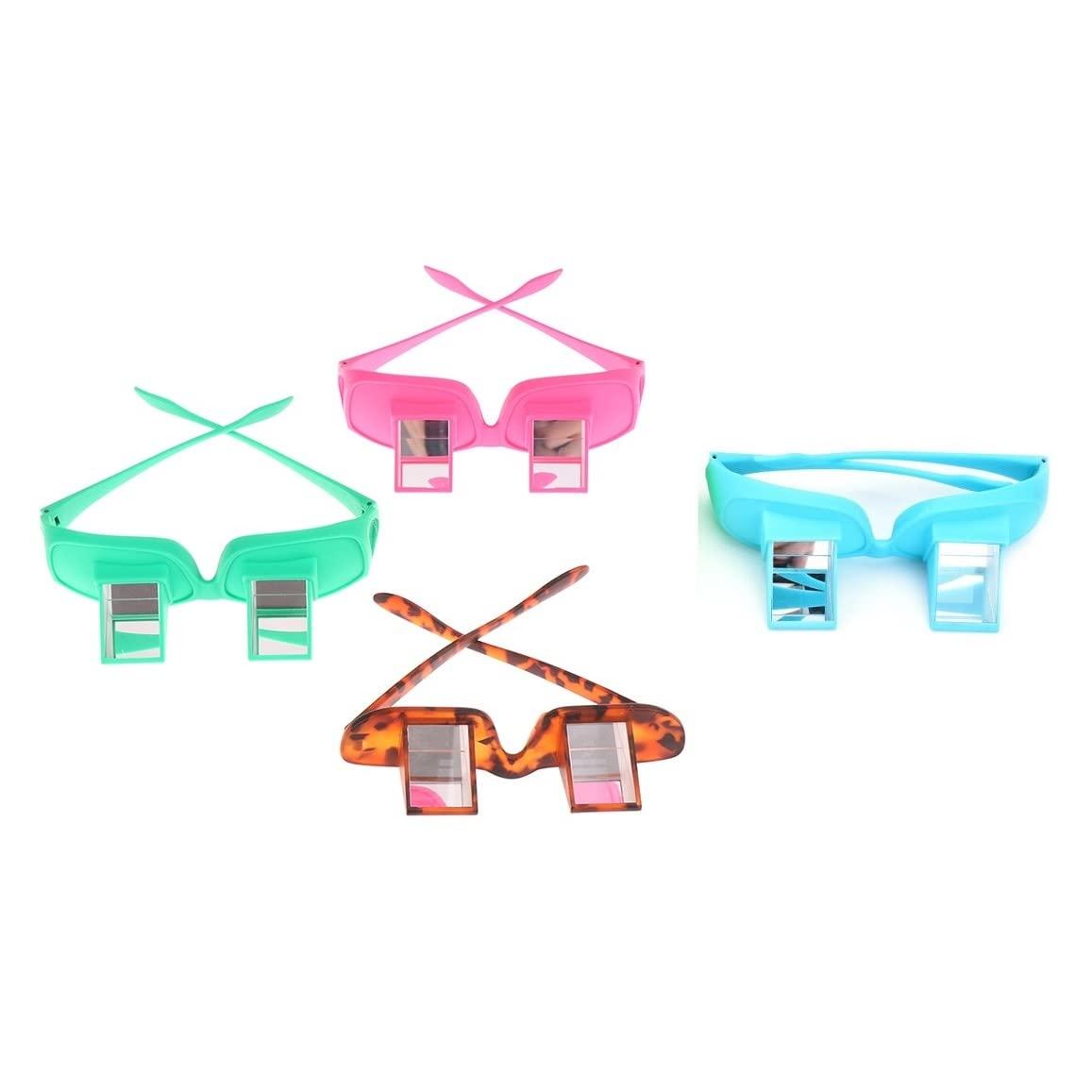 FveBzem FveBzem Prism Glasses Lazy Glasses Bed Prism Spectacles Horizontal Eyeglasses Lazy Readers for Reading/Watching TV Lying Down in Bed/Sofa, 90 Degree, Myopia Presbyopic usable, Unisex, Pain Relief