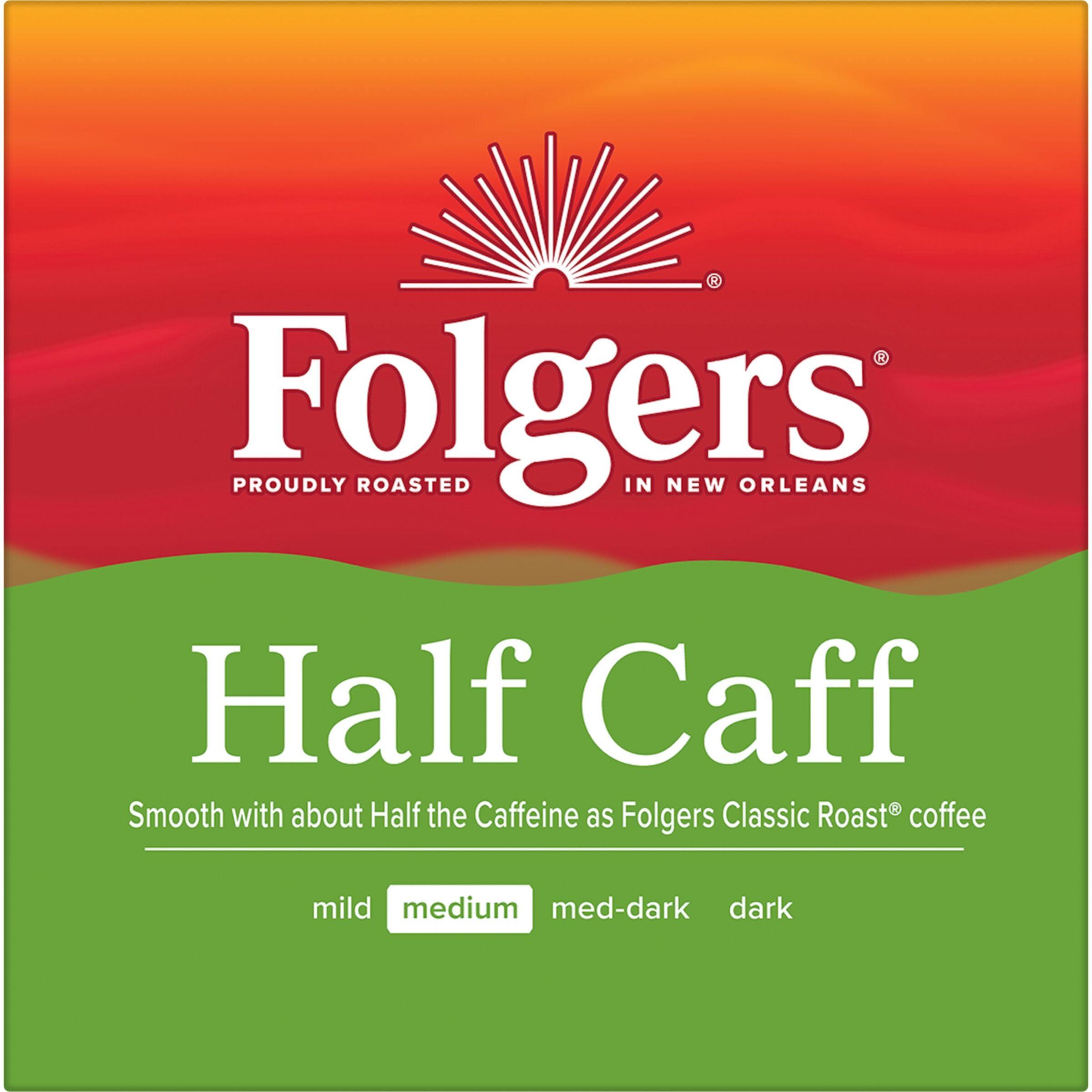 Folgers Folgers Half Caff Coffee, Medium Roast, Keurig K-Cup Pods, 10 Count (Pack of 6)