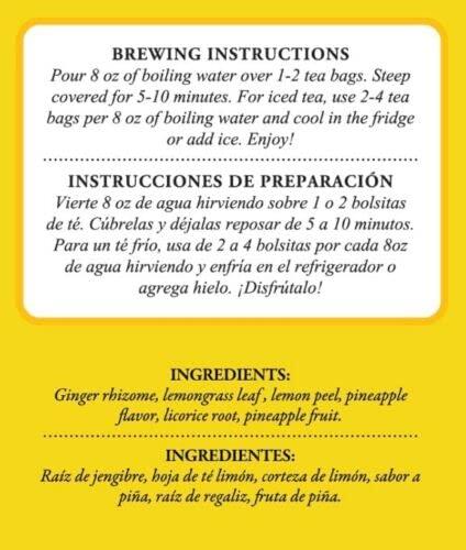 Tadin TADIN PINEAPPLE GINGER 24 BAGS 1.1oz