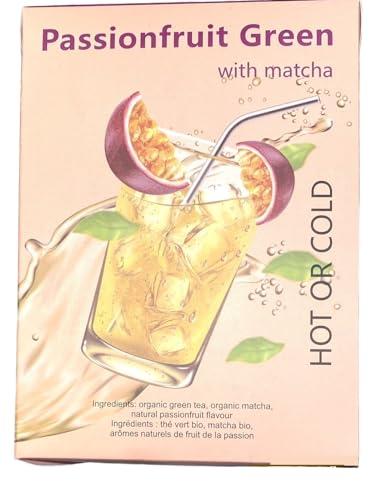 Graham Co. Ltd. Generic Iced Tea Cold Brew PASSIONFRUIT GREEN w/Matcha 25 Pyramids by Harmony Organic