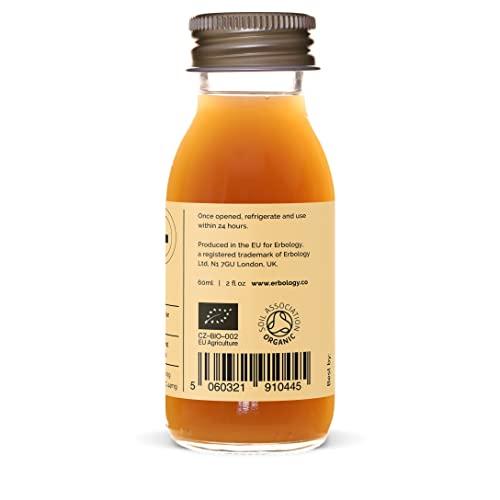 Erbology 100% Organic Bergamot Juice 12 Daily Shots (2 fl oz) - Supports Immunity and Collagen Production - High in Vitamin C and Bio-active Flavonoids - Straight from Farm in Italy - Undiluted - No Added Suga