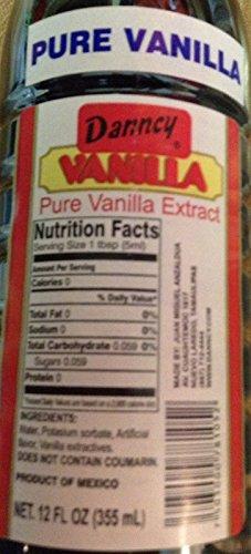 Danncy New 1Dark and 1White 12 oz. PURE VANILLA EXTRACT Danncy Brand
