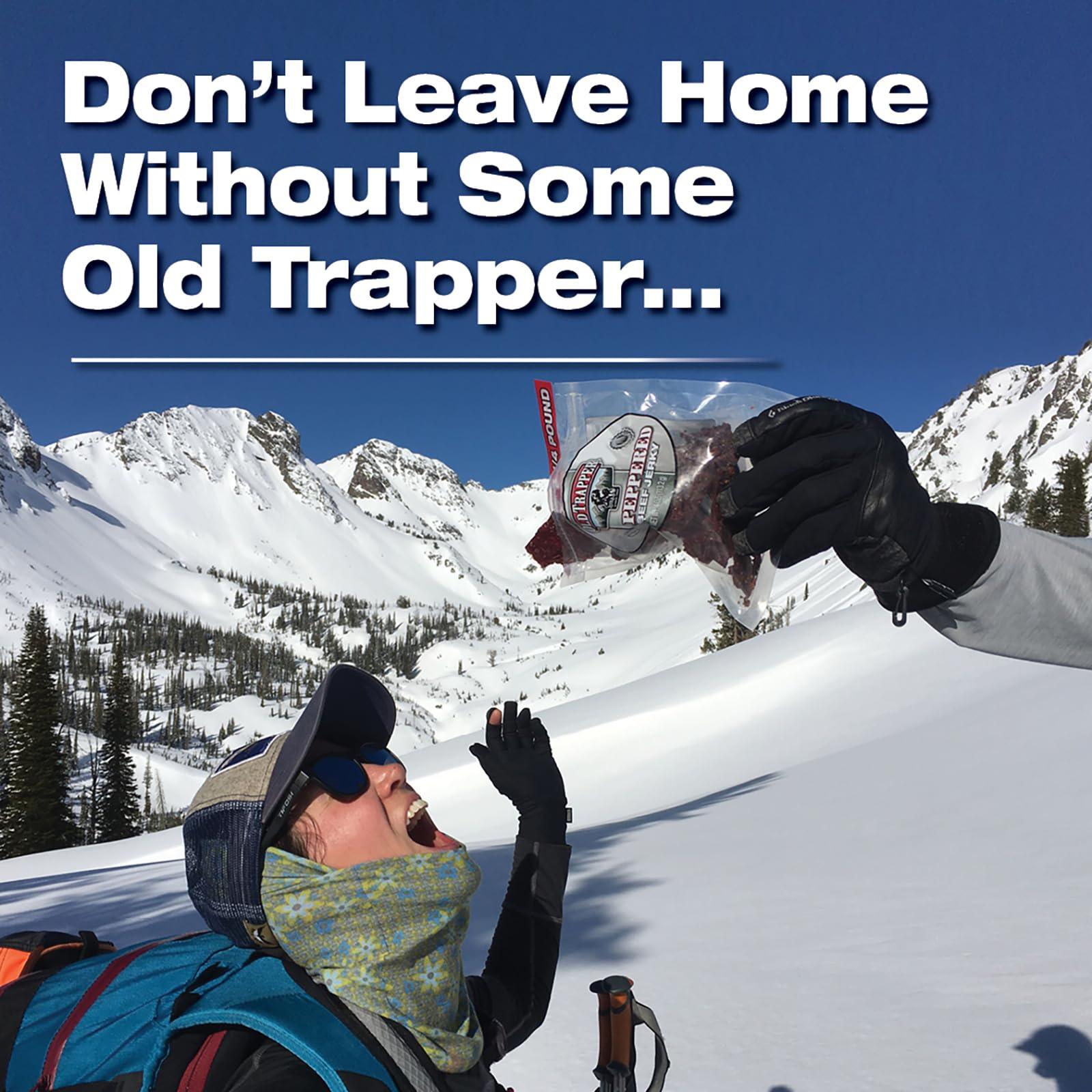 Old Trapper Old Trapper Beef Jerky, Peppered 1/4-Pound Individual Package, Spicy Meat Snacks for Lunches or Between Meals, 11 Grams of Protein, Zero Grams of Fat, 70 Calories per Serving (Pack of 8)