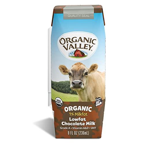 Organic Valley Organic Valley, Milk Boxes, Shelf Stable 1% Chocolate Milk, 8 Fl Oz (Pack of 24)