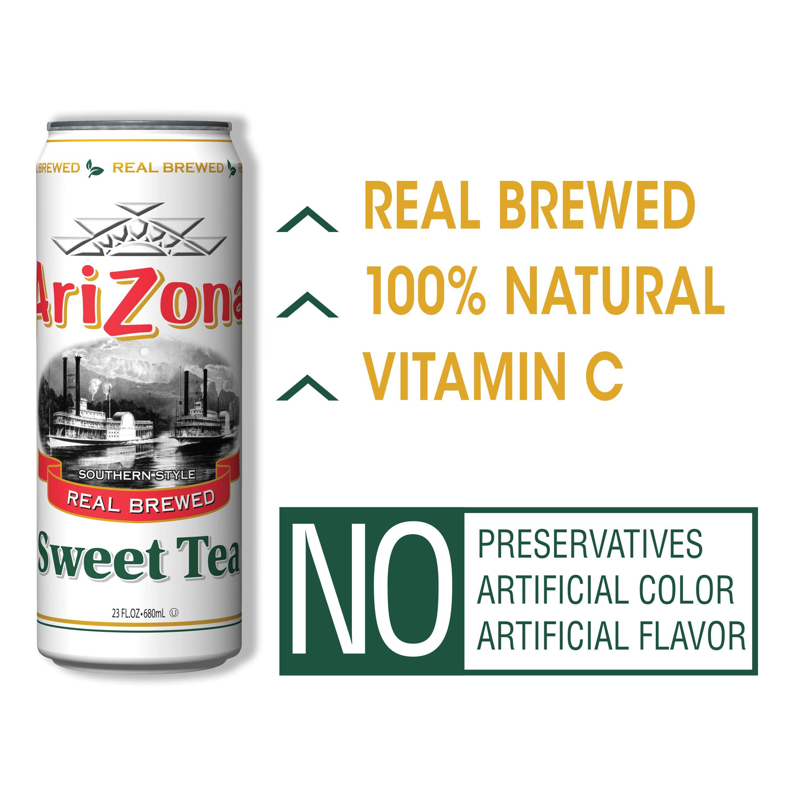 Arizona Arizona Sweet Tea Big Can, 23 Fl Oz (Pack of 12)