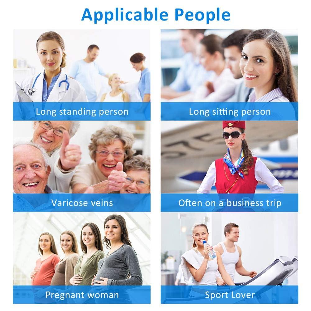 XUANSHOW 20-30mmHg Compression Pantyhose for Women, Medical Compression Stockings, High Waist Opaque Compression Tights for Lymphadema Edema, Swelling, Varicose Veins, Support Hose for Teacher Doctor (M,