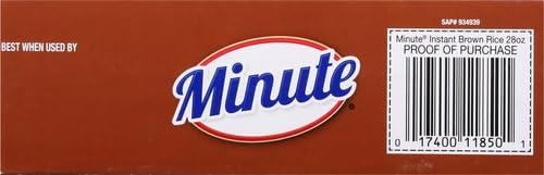 Minute Minute Brown Rice, Instant Brown Rice for Quick Meals, 28-Ounce Box (Pack of 4)