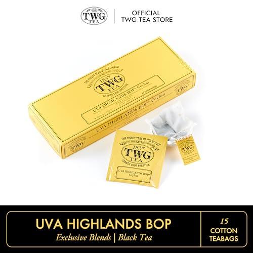 TWG Tea TWG Tea | UVA Highlands BOP | Black Tea | Golden Infusion | 15 Hand Sewn Cotton Tea Bags | Gift Set