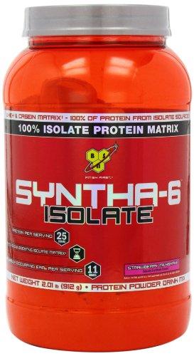 BSN BSN SYNTHA-6 Isolate Protein Powder, Strawberry Protein Powder with Whey Protein Isolate, Milk Protein Isolate, Flavor: Strawberry Milkshake, 24 Servings (Packaging May Vary)