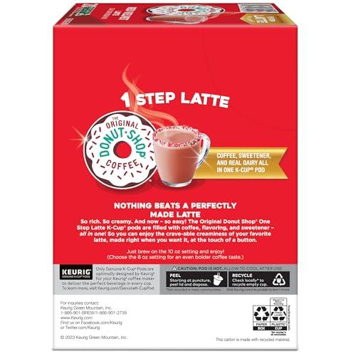 The Original Donut Shop The Original Donut Shop One-Step Red Velvet Latte, Keurig Single Serve K-Cup Pods, 20 Count