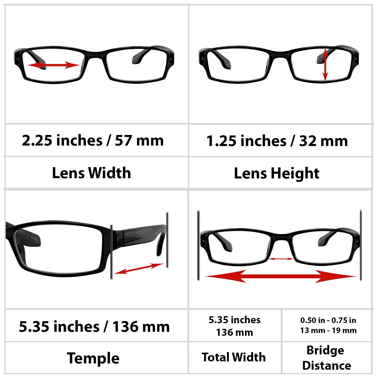 F9 Nearsighted Shortsighted Myopia Distance Driving Glasses For Men Women 3-Pack Bundle Value 2.50