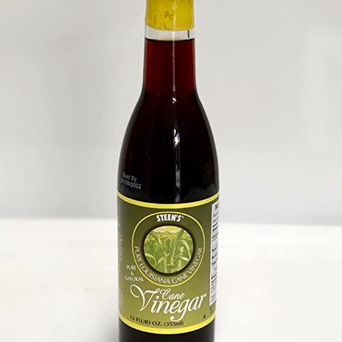 Ronro Steen's 100% Pure Cane Syrup, 16fl. oz, Steen's Cane Vinegar 12oz Made in Louisiana Great for Desserts, Beverages and Specialty Cocktails