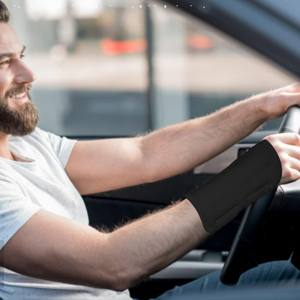 HYCOPROT HYCOPROT Wrist Support Brace Compression Reversible Adjustable Strap for Wrists Carpal Tunnel Relieve Tendonitis Arthritis for Men and Women (Black, S/M-Right Hand (Pack of 1))