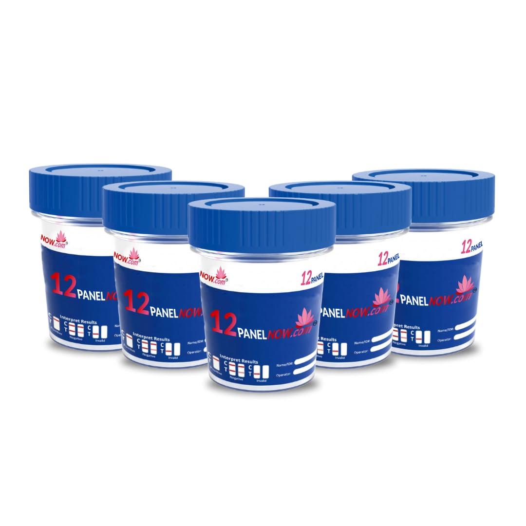 12panelnow.com 6 Panel Urine Drug Test, with Temperature Strip, Tests for AMP, BUP, BZO, COC, OPI300 (MOP) & OXY, Urine Drug Test Kit, Up to 6 Different Drugs Detected, Multi-Drug Test (1)