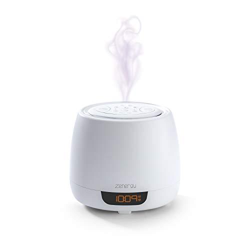 iHome iHome Zenergy Aroma Dream Aromatherapy Diffuser Alarm Clock with Sound Therapy, 12 Soothing Sounds and White Noise, Aroma Sound Timers, Anti-Anxiety and Stress Relief