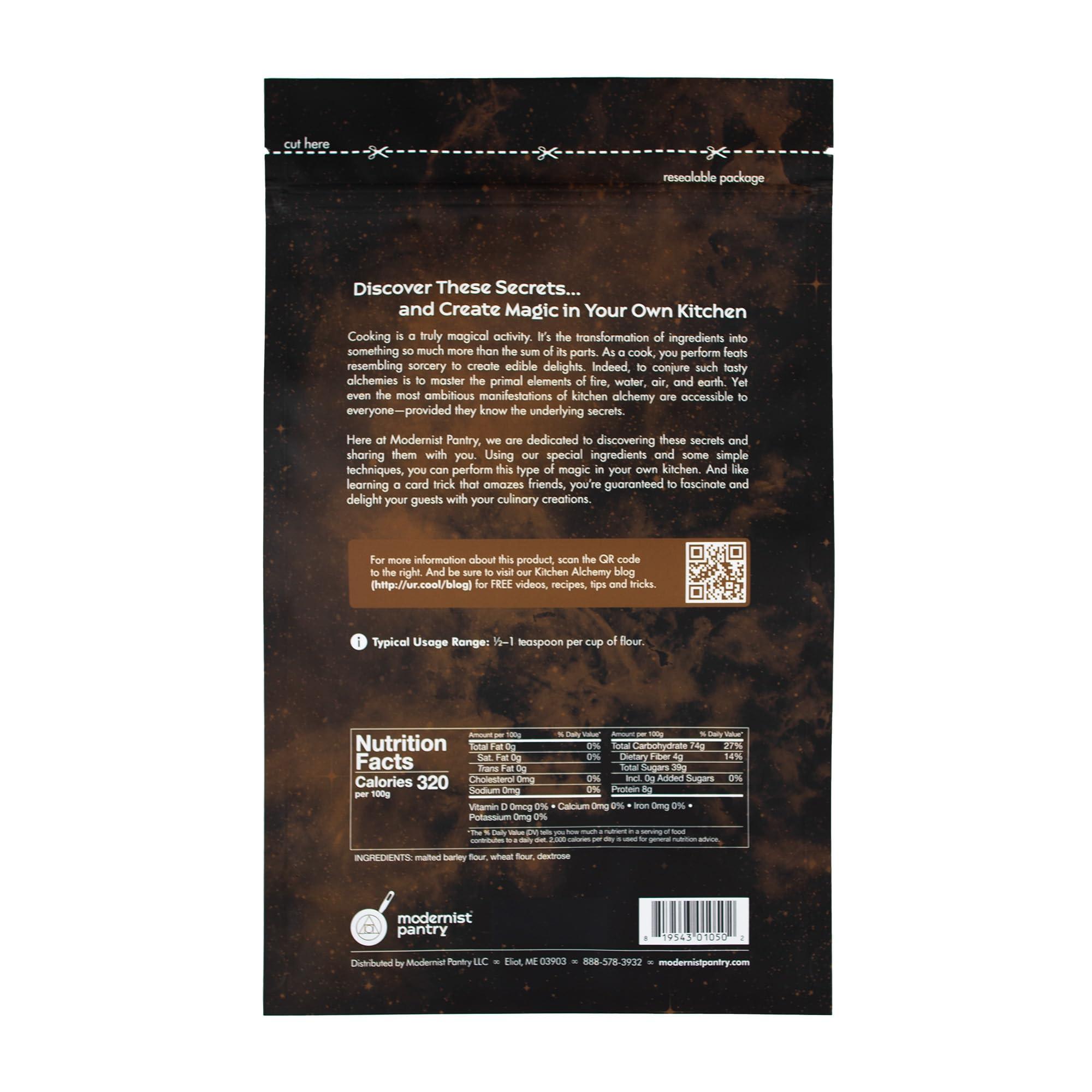 Modernist Pantry Diastatic Barley Malt Powder ? Vegan ? OU Kosher Certified - 400g/14oz