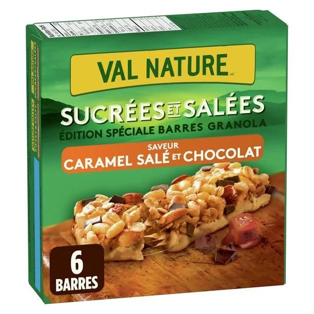 Generic Nature Valley Granola Bars, Sweet and Salty, Salted Caramel and Chocolate Flavor, 6 bars x 35 g, 210g/7.4 oz (Pack of 2) Shipped from Canada