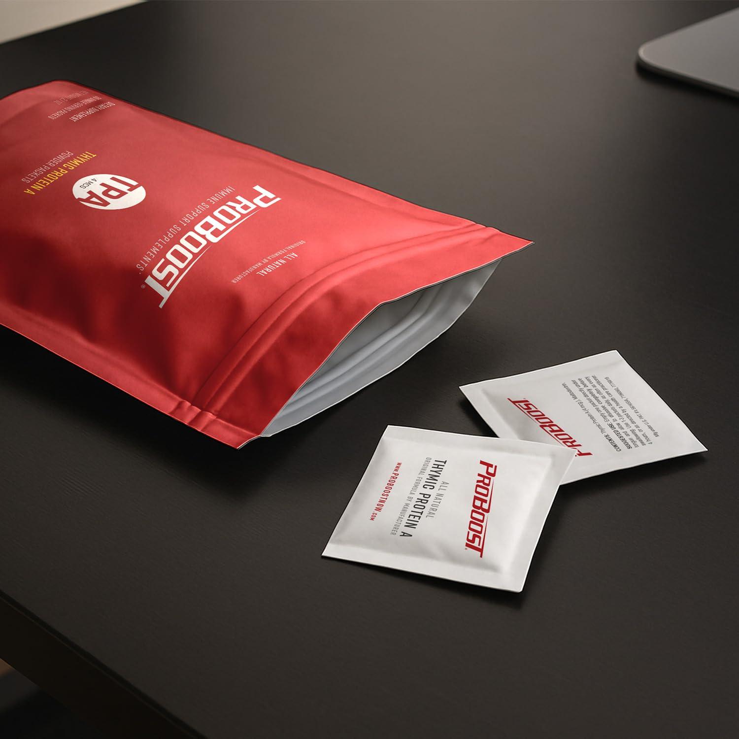 ProBoost ProBoost Thymic Protein A Powder Packets (4 McG TPA) Immune System Support Supplement - All Natural, Non-GMO Formula - 30 Packets