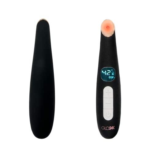 GLO24K UNLEASH THE POWER OF GOLD GLO24K Eye Care Beauty Massager. for Radiant, Beautiful Skin Around The Eyes.