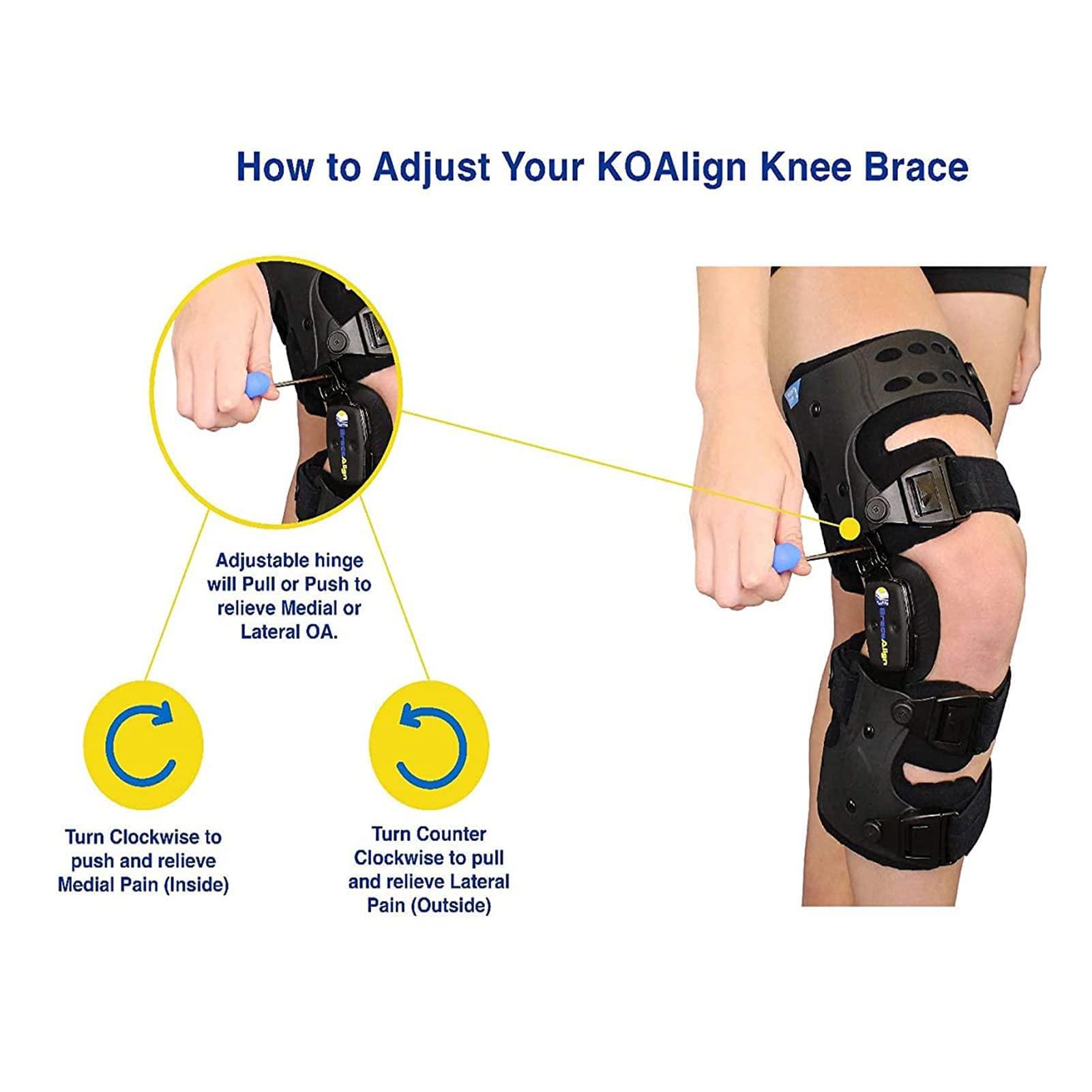 z92013831 Hinged Knee Brace, Adjustable Knee Support Recovery Immobilizer, Orthopedic Hinged Knee Brace, Knee Unloader Brace Meniscus, for Meniscus Tears and Sprains, Arthritis Pain 502