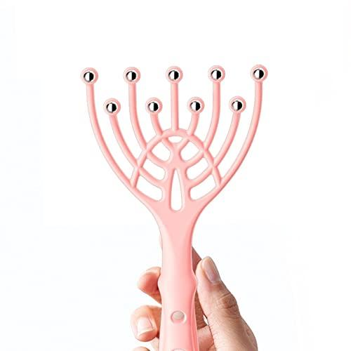 XGZ XGZ Scalp Massager, Head Massager Scalp Stress Relax,Protable Hand Held SPA Head Massager,Nine Claws Head Massager Steel Ball Scalp Roller