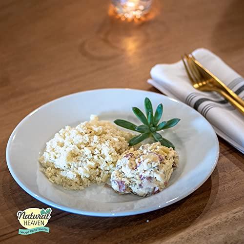 Natural Heaven Natural Heaven Rice, Hearts of Palm White Rice, Gluten Free, Vegan, Low Carb Rice for a Keto Snack or Healthy Food Meal, 9 Oz