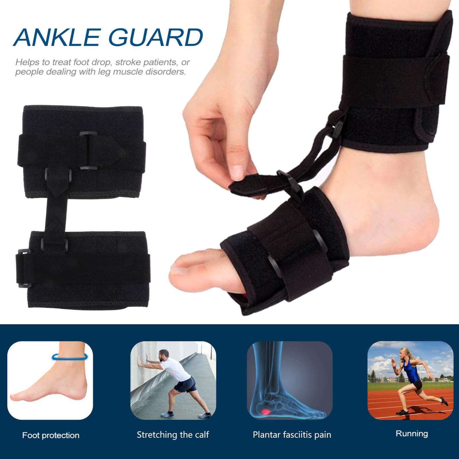 Healifty Healifty Foot Drop Corrector Ankle Support Brace Foot Splint Night Splint Tool Stand Ankle Support Wrap Sprained Ankle Foot Foot Orthotic Tool Football Bracket Protector
