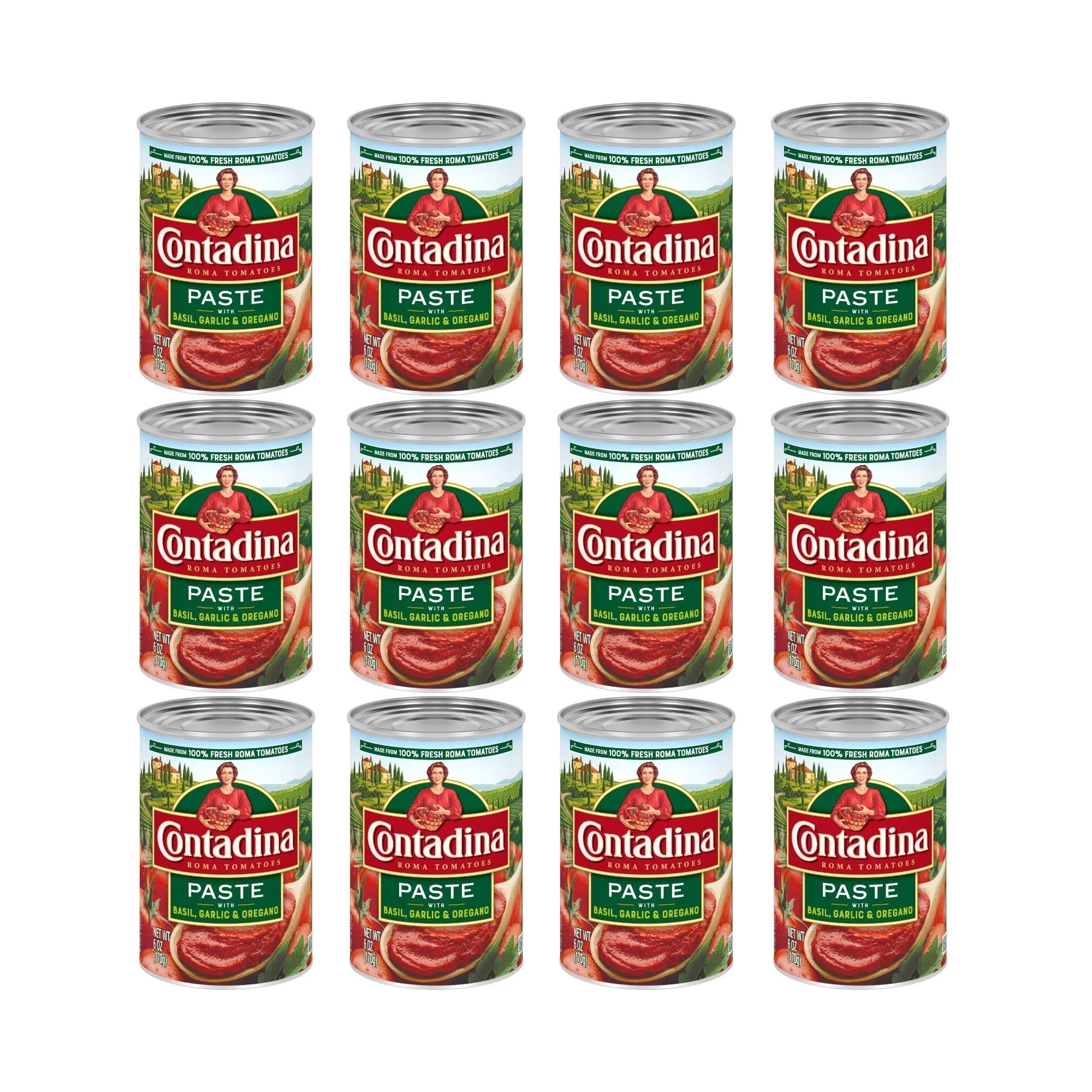 Contadina Contadina Tomato Paste Contadina Tomato Paste with Italian Herbs, 6 oz (Pack of 12)