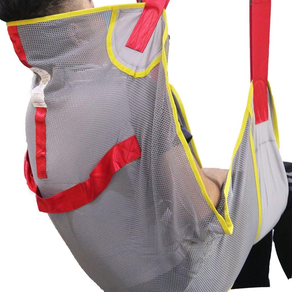 YXJPP Shower Sling Lift Sling for ToiletingPatient Lift Sling with Commode Opening Large, Full Body Mesh Sling for Hoyer Lift, Shower Sling, Toilet Sling(Weight Capacity 507 Lbs) L