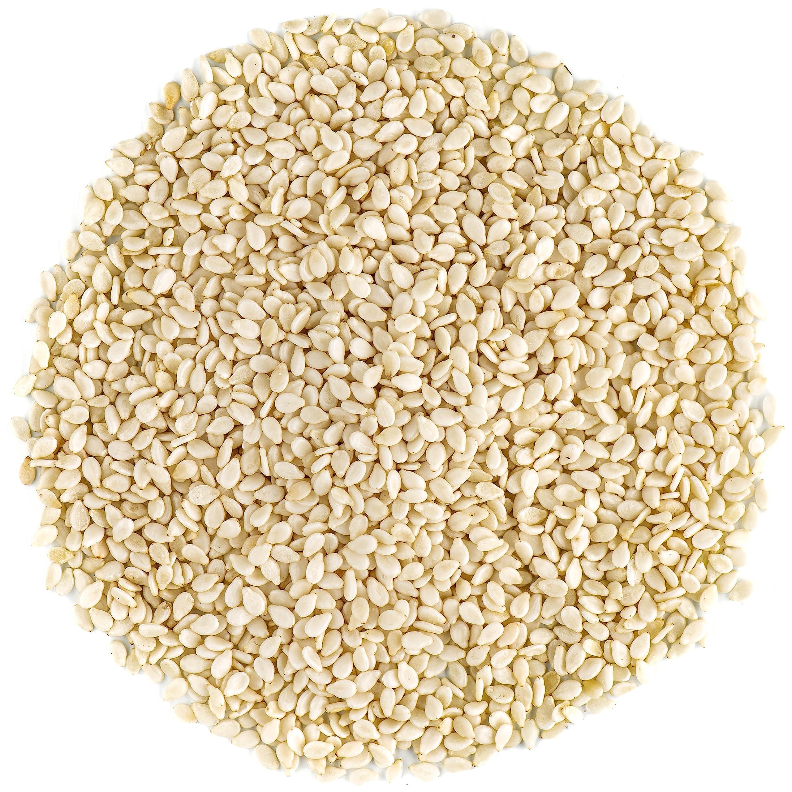 Valley of Tea Sesame Seed White Organic Quality - Raw and Shelless - Organic Sesame Seeds Raw Sesame Seeds Organic Sesam Sesame White Seeds White Sesame Seed Raw Sesame Seed Organic Raw Sesamese Seeds