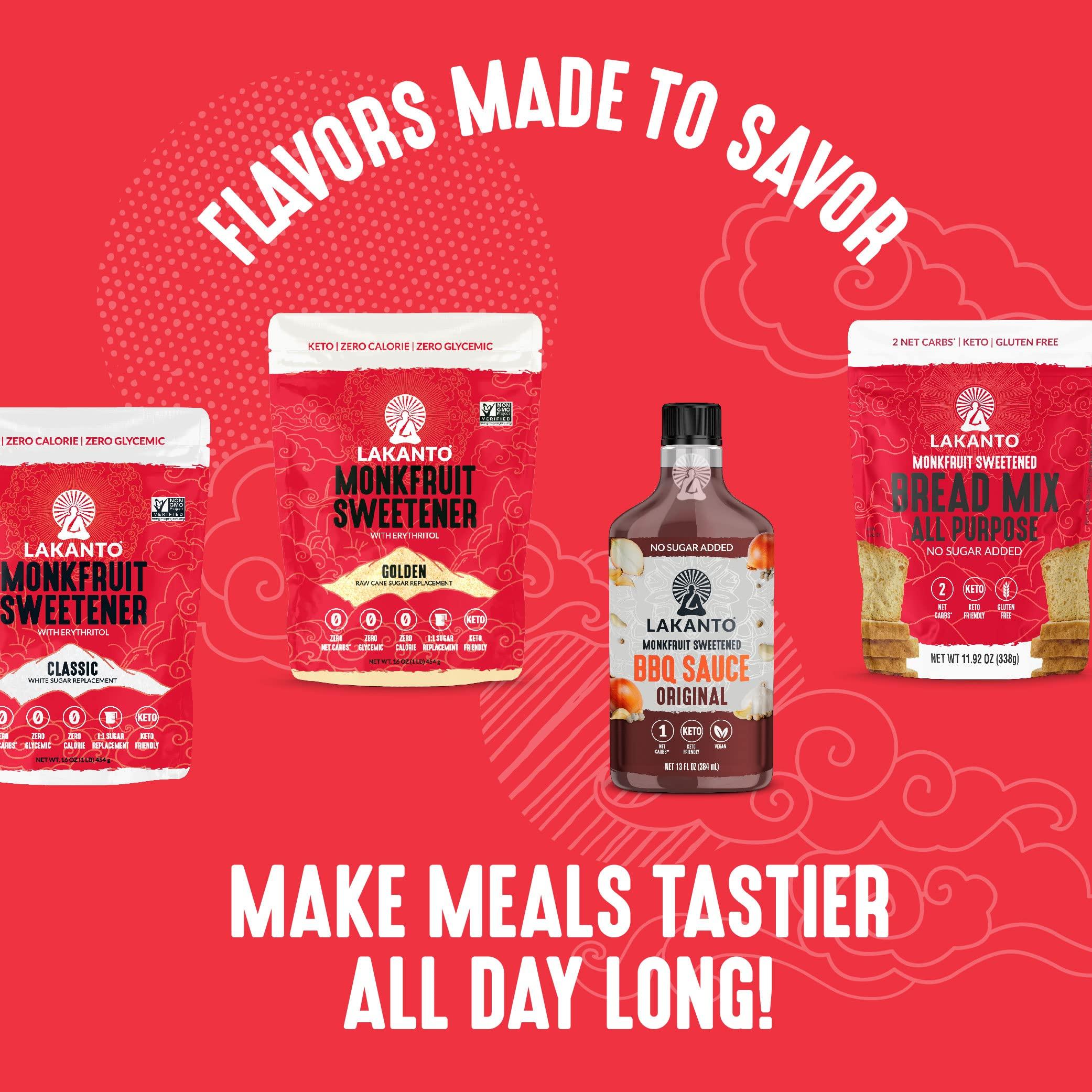 Lakanto Lakanto Sugar Free Ketchup - Sweetened With Monk Fruit Sweetener, Perfect For Burgers, French Fries, Keto, Paleo, & Vegan Friendly, Gluten Free, Low Carb Condiment (13 Fl Oz)