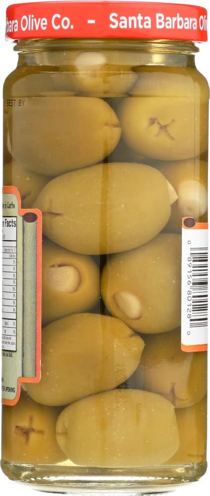 Santa Barbara Santa Barbara Garlic Stuffed Olives, 5-Ounce Jars (Pack of 6) ( Value Bulk Multi-pack)