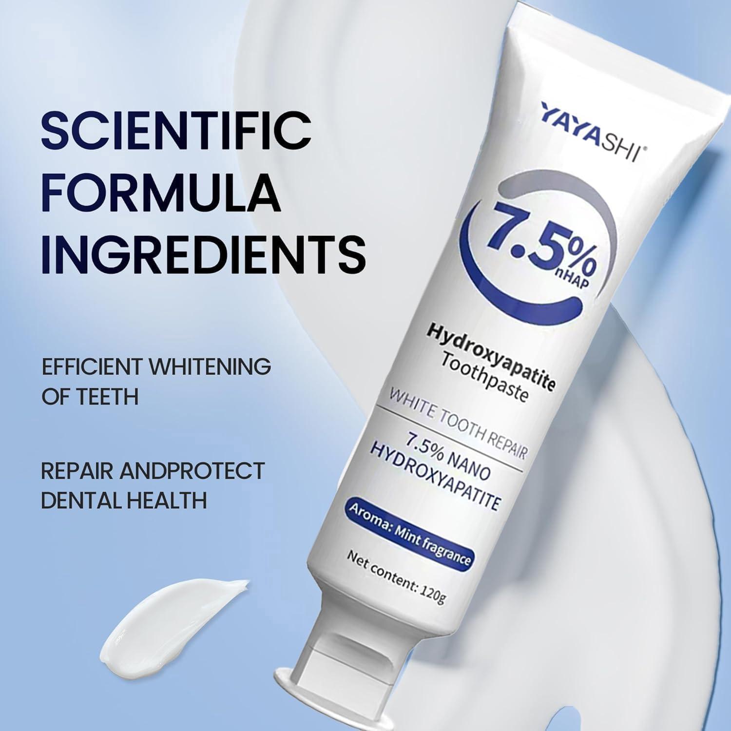 MGY Hydroxyapatite Toothpaste for Enamel Protection, Fluoride-Free Formula with Gentle Mint, for Sensitive Teeth, Daily Protection, Long-Lasting Fresh Breath, 4.23Oz (Sp6*2)