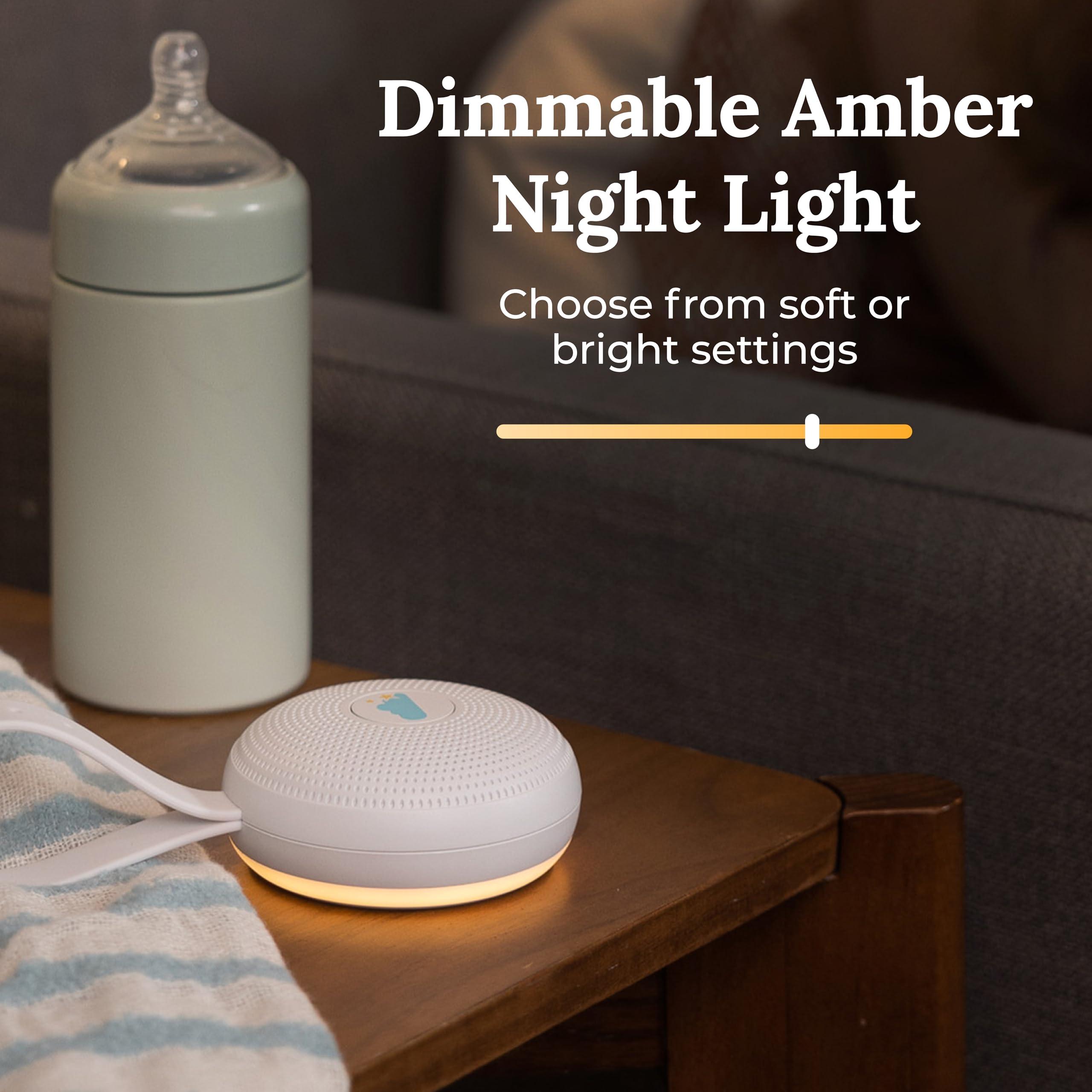 Marpac Yogasleep Hushh+ Portable White Noise Machine for Baby, 20 Soothing Natural Sounds, Wireless Charging & Speaker, Compact Size, Noise Canceling for Better Sleep, Privacy & Nursery Must Have