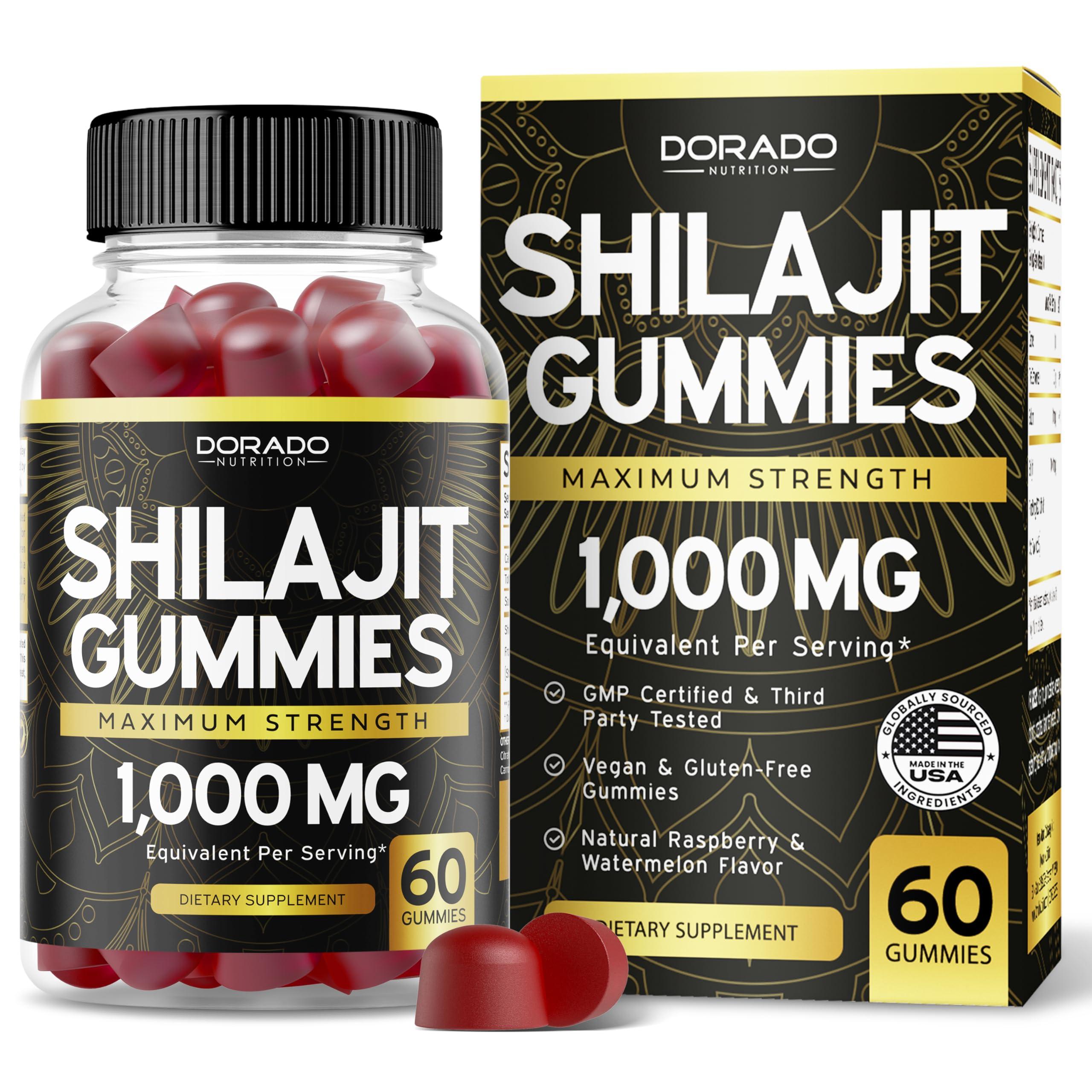 DORADO NUTRITION DORADO NUTRITION Shilajit Gummies for Men & Women (60 Gummies) and Supergreens Gummies (60 Count) Daily Greens Gummies