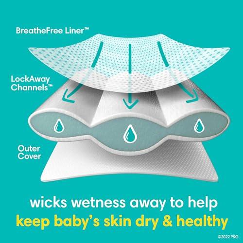 Pampers Pampers Swaddlers Disposable Baby Diapers Size 5, 132 Count with Sensitive Water Based Baby Wipes 4X Pop-Top Packs (336 Count)