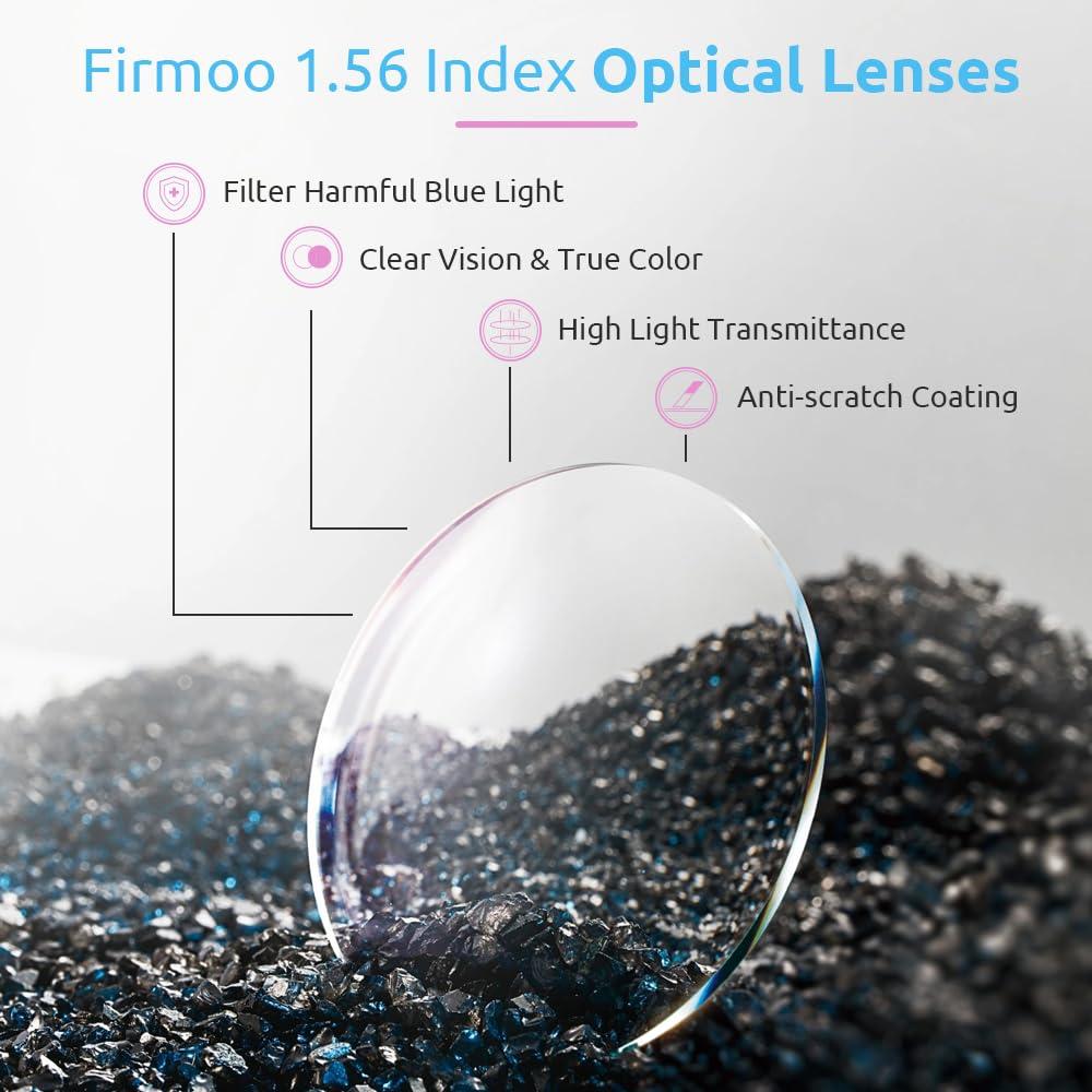 Firmoo Firmoo Women Reading Glasses 0.5,Classic Square Blue Light Blocking Glasses for Men.