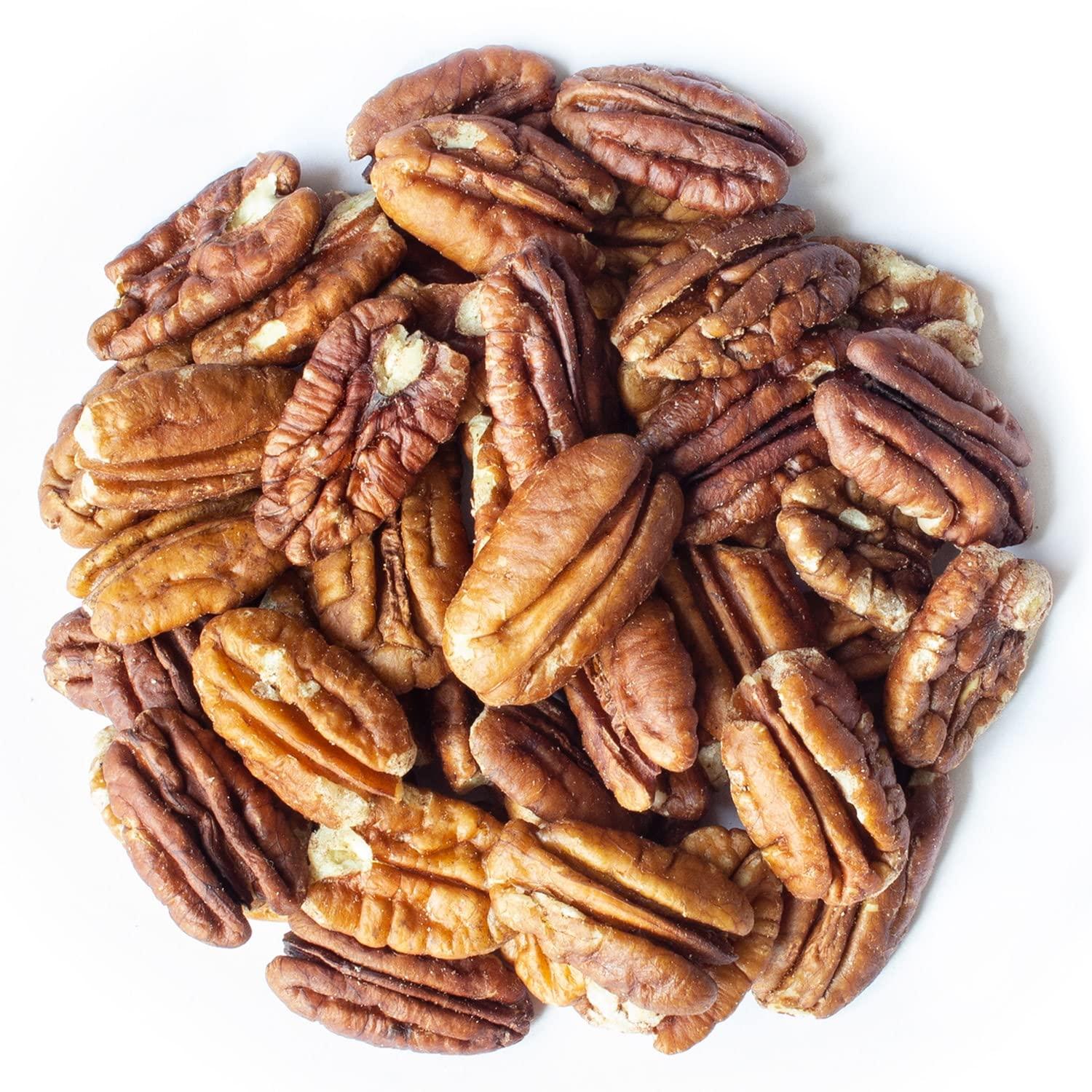 Food to Live Food to Live Organic Pecan Halves, 1.5 Pounds Non-GMO, Kosher, Raw Pecan Nuts, Unsalted, Vegan, Kosher, Shelled, Sirtfood, Bulk. Good source of Calcium, and Zinc. Great for Pecan Pie, Salads, Mixes
