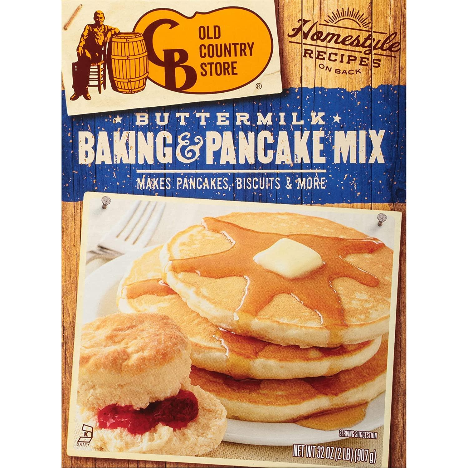 CB Old Country Store Cracker Barrel Old Country Store Buttermilk Baking and Pancake Mix (32 Ounce (Pack of 2))