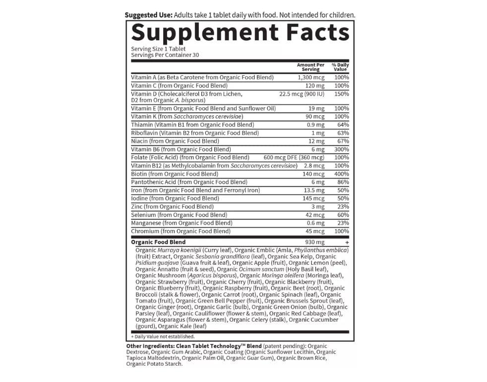 Garden of Life Garden of Life My Kind Organics Prenatal, 30 Tablets