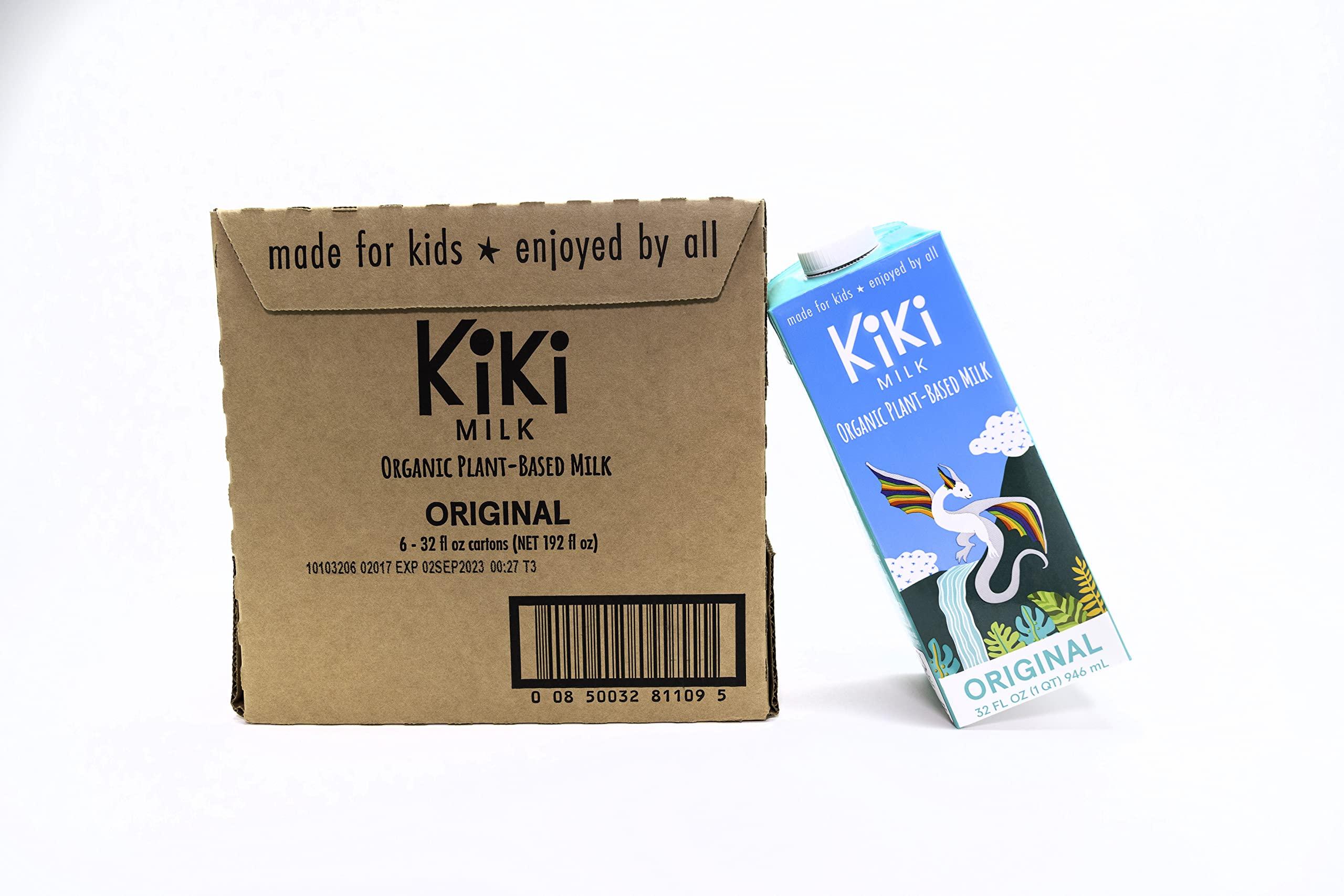 Kiki Milk Kiki Milk Plant Based Milk - Organic Original Kiki Milk - Calcium & Magnesium Source - Gluten Free, Gum Free, GMO Free, Dairy Free, Soy Free, Glyphosate Free - Shelf Stable - (32 oz • Pack of 6)