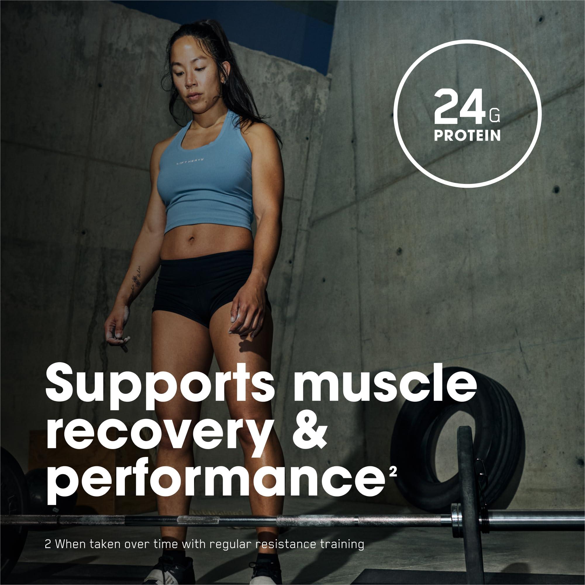 Optimum Nutrition Optimum Nutrition Platinum Rebuild, Premium Platinum Blend Protein Powder with Creatine Monohydrate, Dark Chocolate, 20 Servings