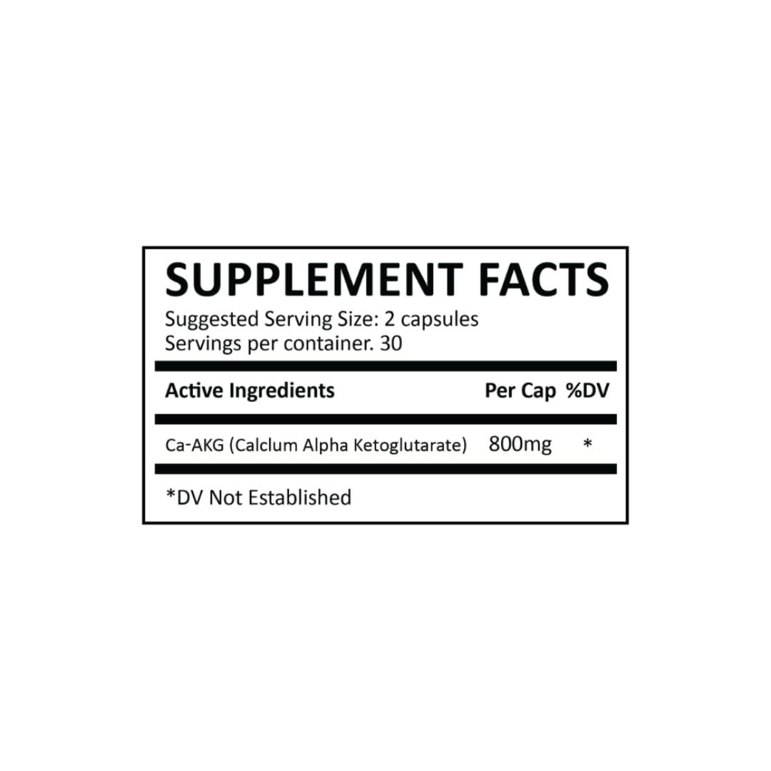 Live-Longer.net Live-Longer.net Ca-Akg, Calcium Alpha-ketoglutarate, 80mg per 2 Capsule Serving