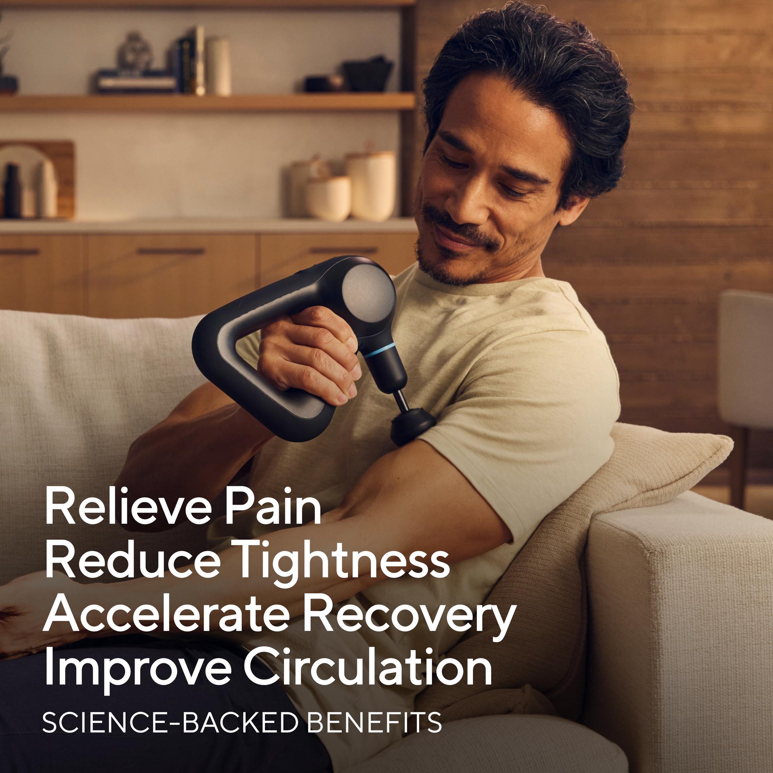 TheraGun TheraGun Prime Quiet Deep Tissue Therapy Massage Gun - Bluetooth Enabled, Electric Percussion Massage Gun & Personal Massager for Pain Relief in Neck, Back, Leg, Shoulder and Body (Black - 5th Gen)