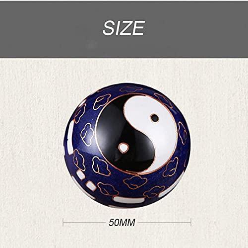ENDBAG Meditation Balls for Hand Exercise Exercise Massage BallsBaoding Balls,Chinese Health Balls Baoding Balls Stress Relieve Hand Exercise Therapy Ball for Hand Therapy Stress Relief (50Mm)(Color:C)