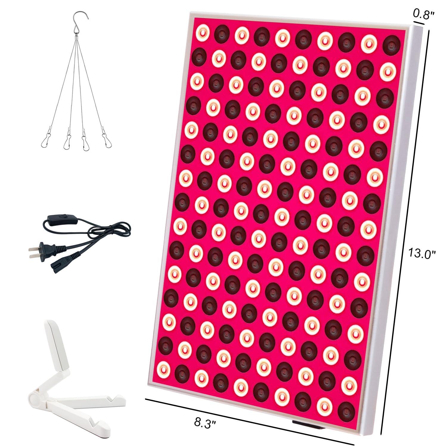 Osunby Red Light Therapy, Red Light Therapy for Body Face, Red Light Panel Near Infrared 850nm and Deep Red 660nm for Pain Relief and Skin Improved